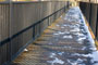 A pathway on top of a Dam demonstrates the concept of Line