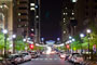 Fayetteville Street Raleigh, North Carolina, After Dusk